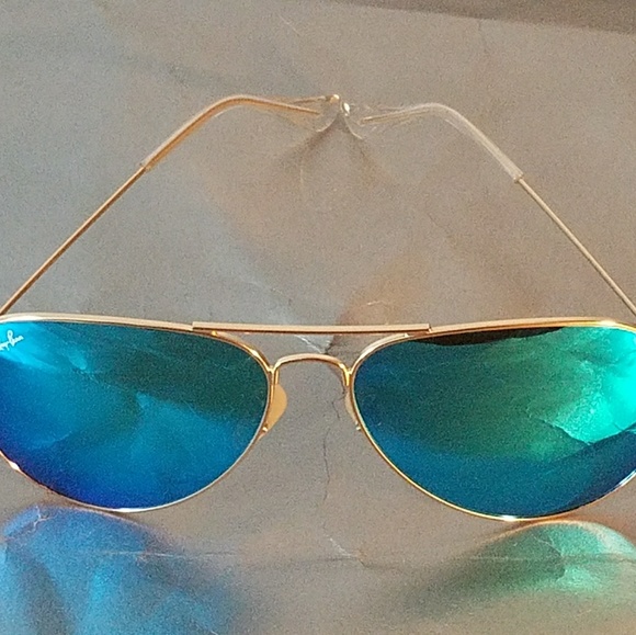 Ray Ban RB3026 Aviator Unisex Sunglasses - Picture 5 of 6